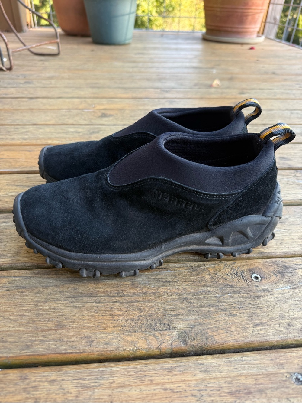 Women’s Merrell Winter Moc Black Suede Slip On (Sze 7)